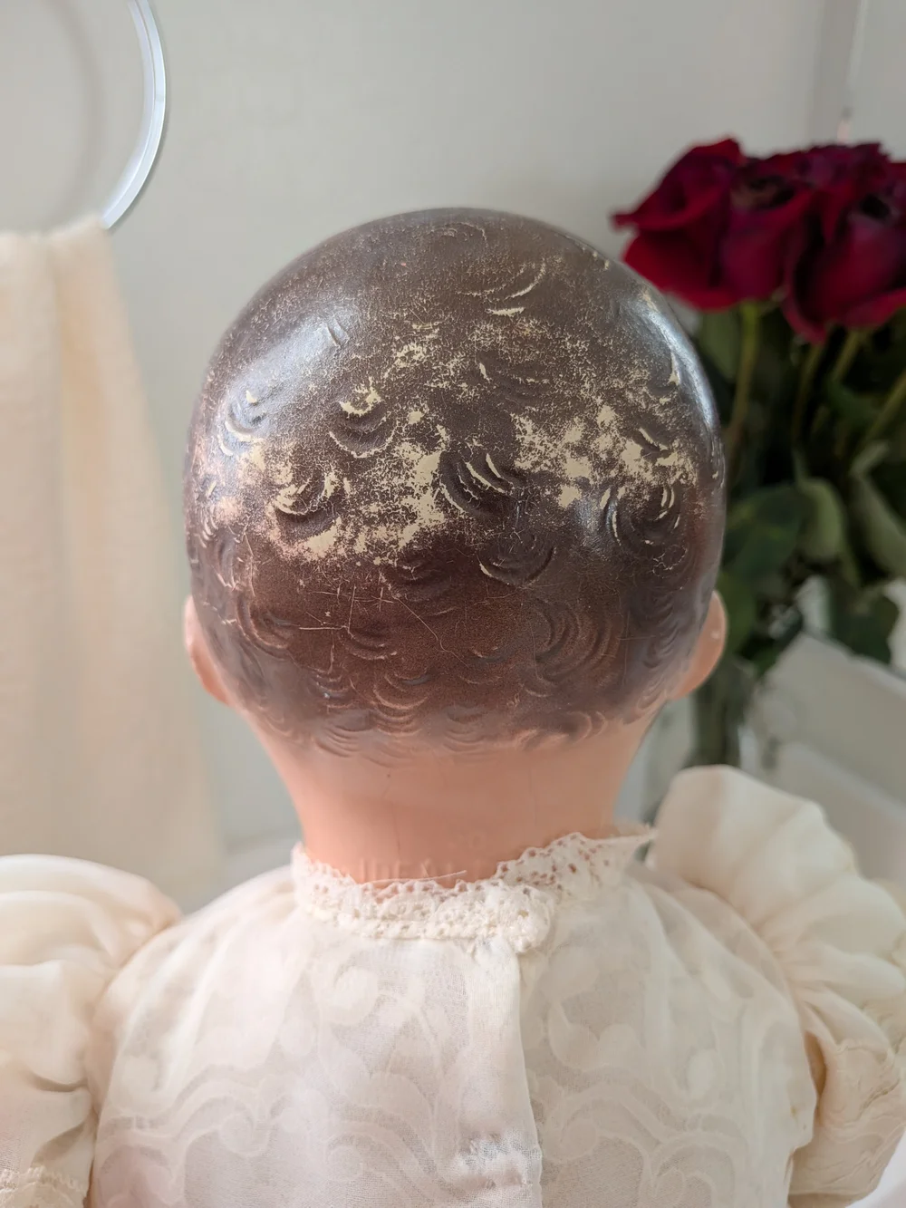 Vintage Ideal Doll No. 20 Composition Baby Doll Sleep Eyes Molded Hair